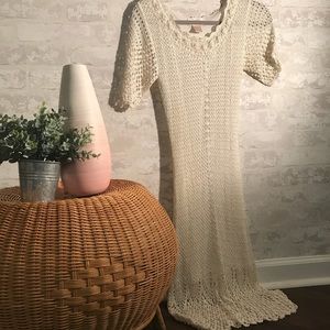 {v i n t a g e} crochet lace dress